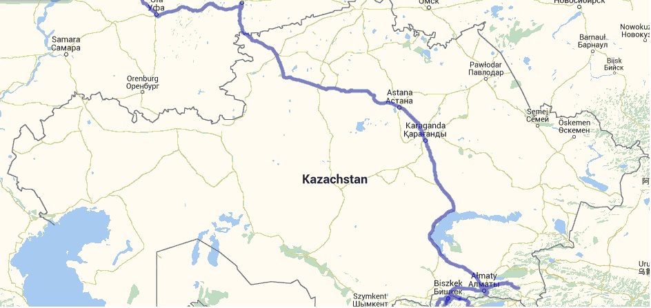 Autotop w Kazachstanie - Na Nowej Drodze Życia