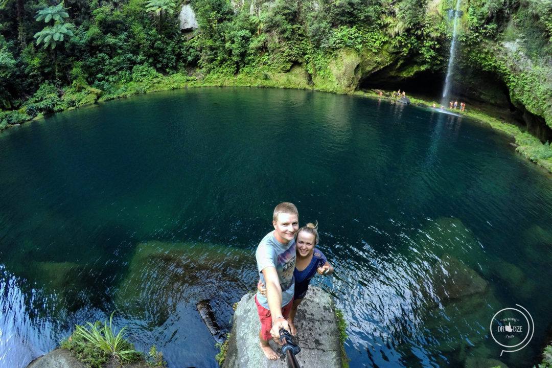 Omanawa waterfall - Na Nowej Drodze Życia